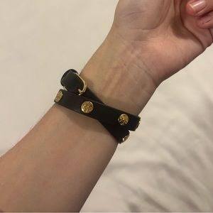 TORY BURCH leather wrap bracelet